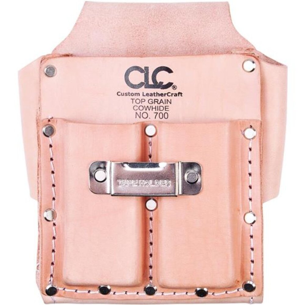 CLC Custom Leathercraft 700 Tool Pouch, Heavy Duty, 5-Pocket, Tan